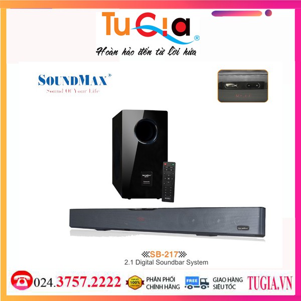 [Mã SKAMPUSHA7 giảm 8% đơn 250k]LOA VI TÍNH SOUNDMAX SB217-Hàng Chính Hãng