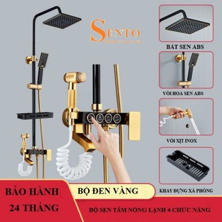Bộ sen tắm cây nóng lạnh tăng áp chính hãng SENTO bộ vòi sen tắm thiết bi nhà tắm mạ tĩnh điện bảo hành 24 Tháng