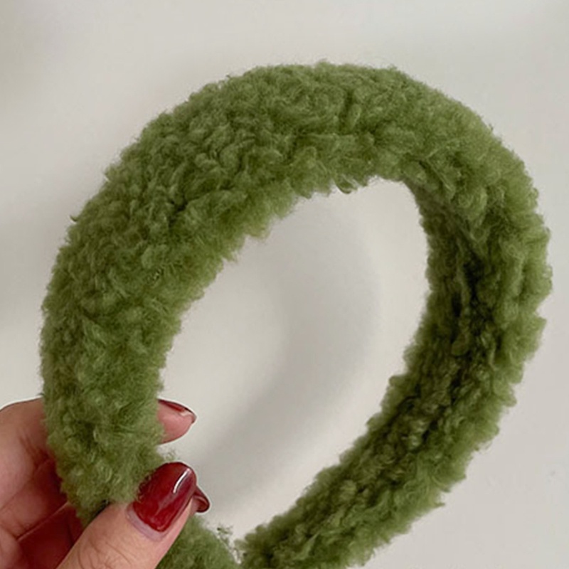 Băng Đô Nhung Kẻ Ô Vuông Màu Sắc Trơn Đàn Hồi Phong Cách Vintage