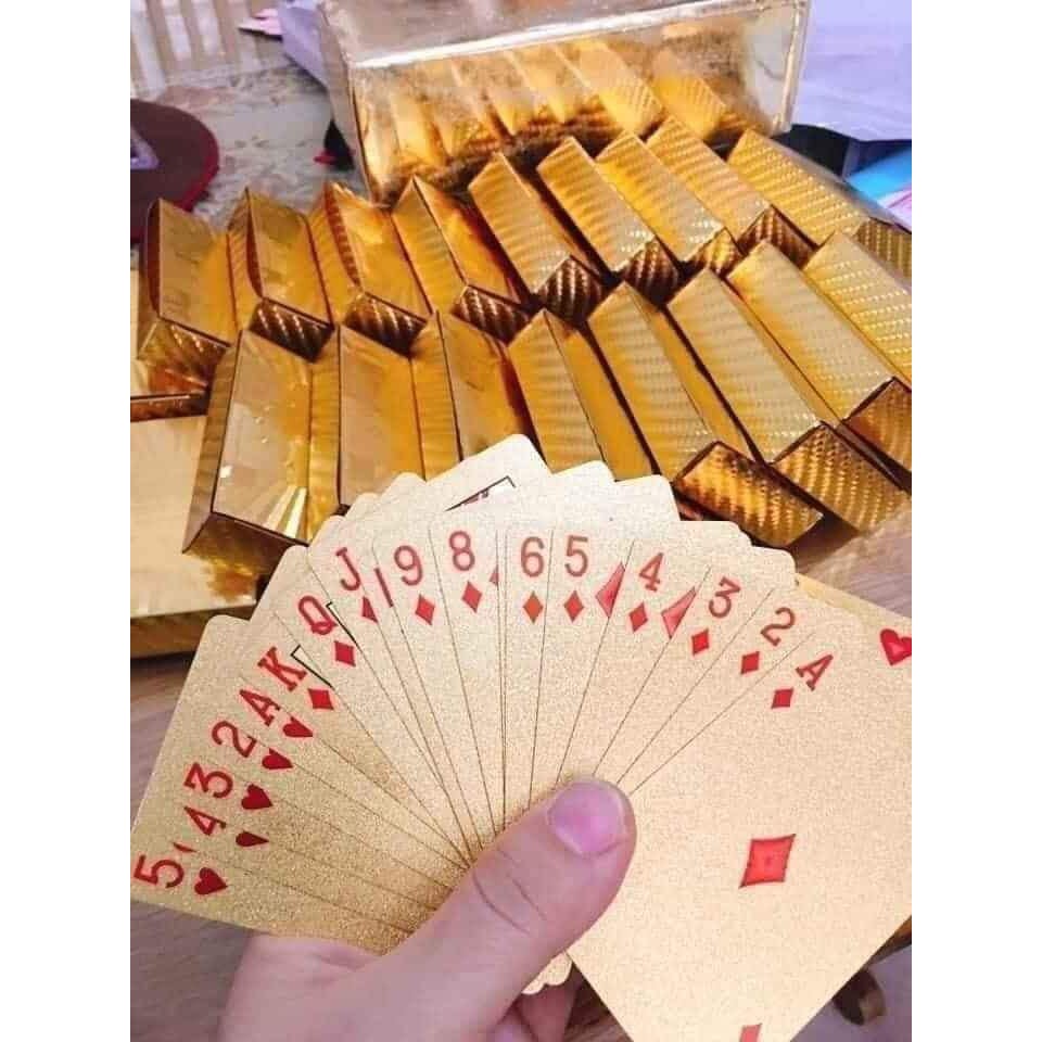 Bài tây mạ vàng 24k chất lượng cao không nhăn không gãy