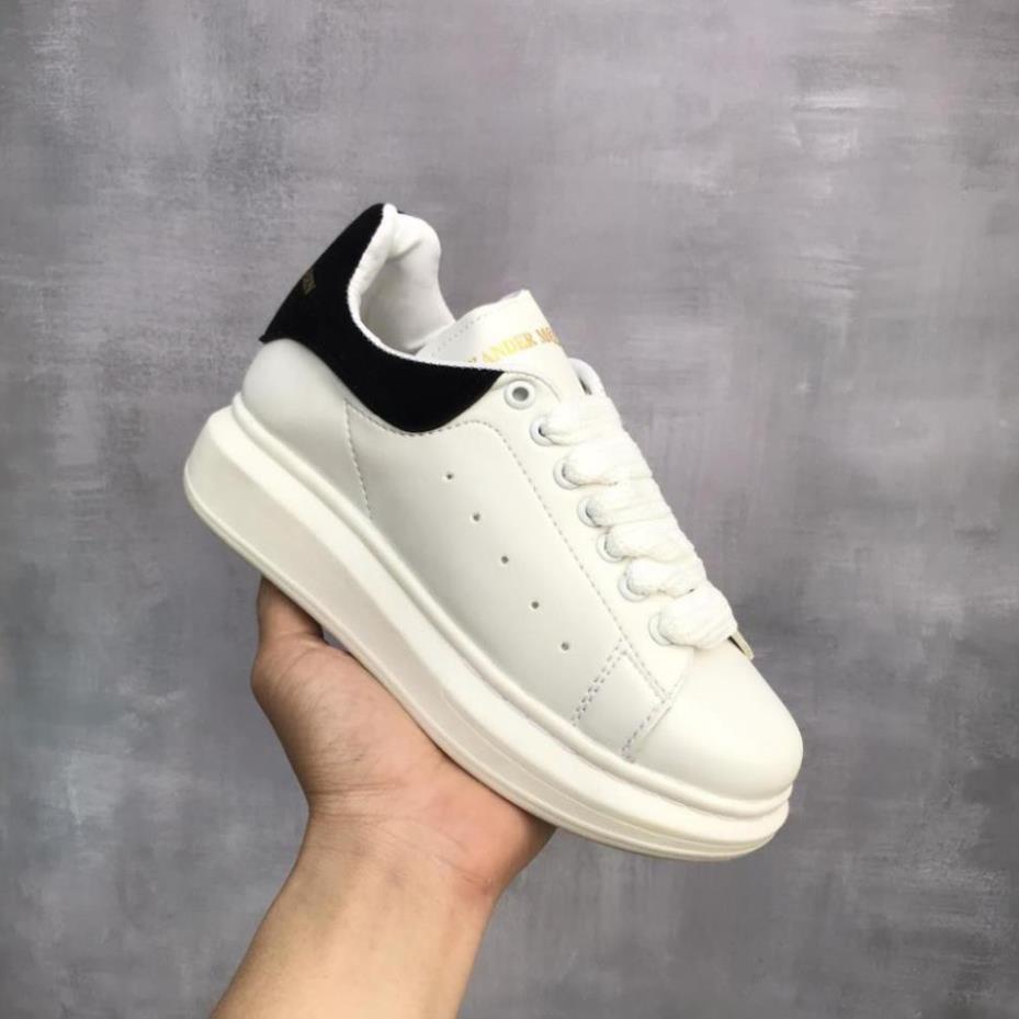 [𝗕𝗮́𝗻 𝗹𝗼̂̃ 𝘃𝗼̂́𝗻] Giày Thể Thao 𝐌𝐜 𝐪𝐮𝐞𝐞𝐧 gót đen,Giày Sneaker Mc trắng gót đen mới nhất,hót nhất