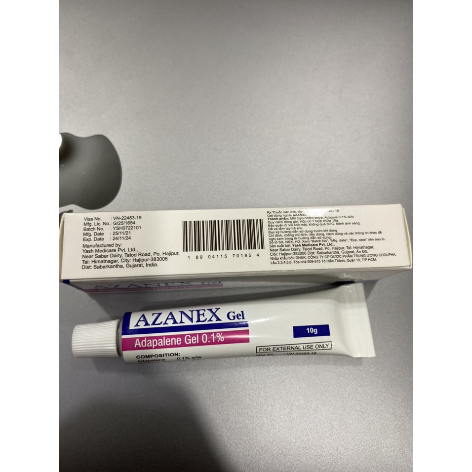 Gel bôi mụn Azanex, chăm sóc da mụn ẩn (10g)