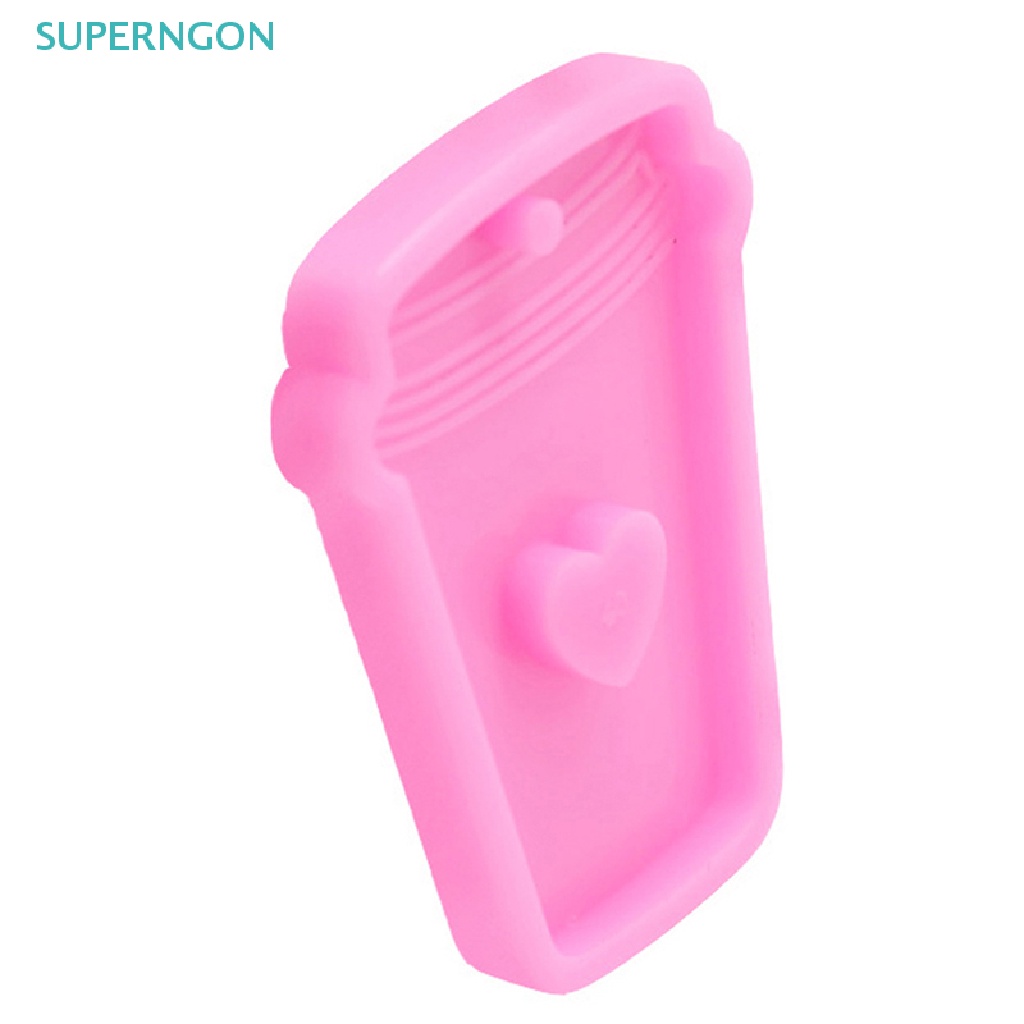 Khuôn Silicone Tạo Hình Cốc Cà Phê Kèm Móc Khóa Trái Tim Xinh Xắn