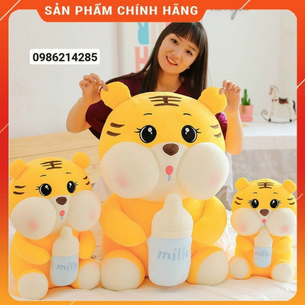 Gấu bông NuNa con Hổ bình sữa cao cấp đàn hồi nhún nhảy.bé hổ ôm bình sữa siêu mền sịn mịn đáng iu siêu ! 🌟🌟🌟