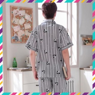 [ Hàng oder ] Đồ ngủ pijama nam chất lụa cao cấp [Hàng quảng châu]