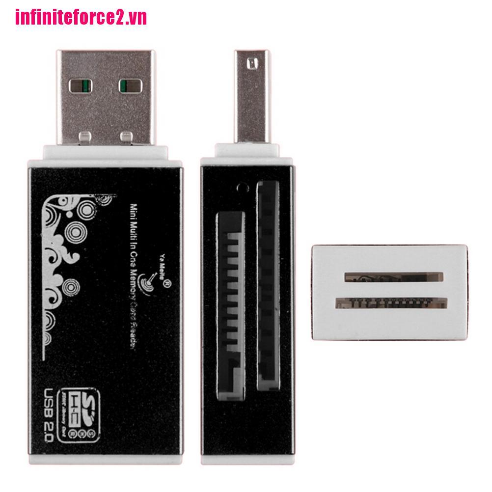 Set 2 Đầu Đọc Thẻ Nhớ Micro Sd Sdhc Tf M2 Mmc Ms Pro Duo All Trong 1 Usb 2.0 | BigBuy360 - bigbuy360.vn