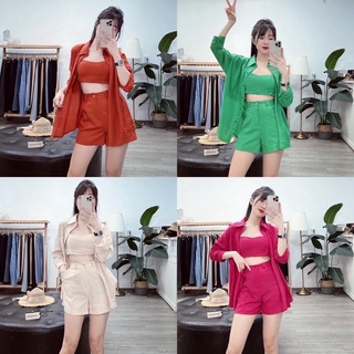 Set đồ đi biển đi chơi 3 món màu siêu xinh