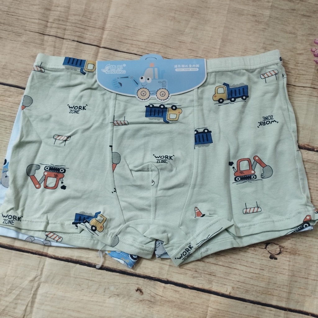 Set 2 chiếc Quần sịp bé trai,quần lót cho bé trai  100% cotton hàng đẹp họa tiết dễ thương