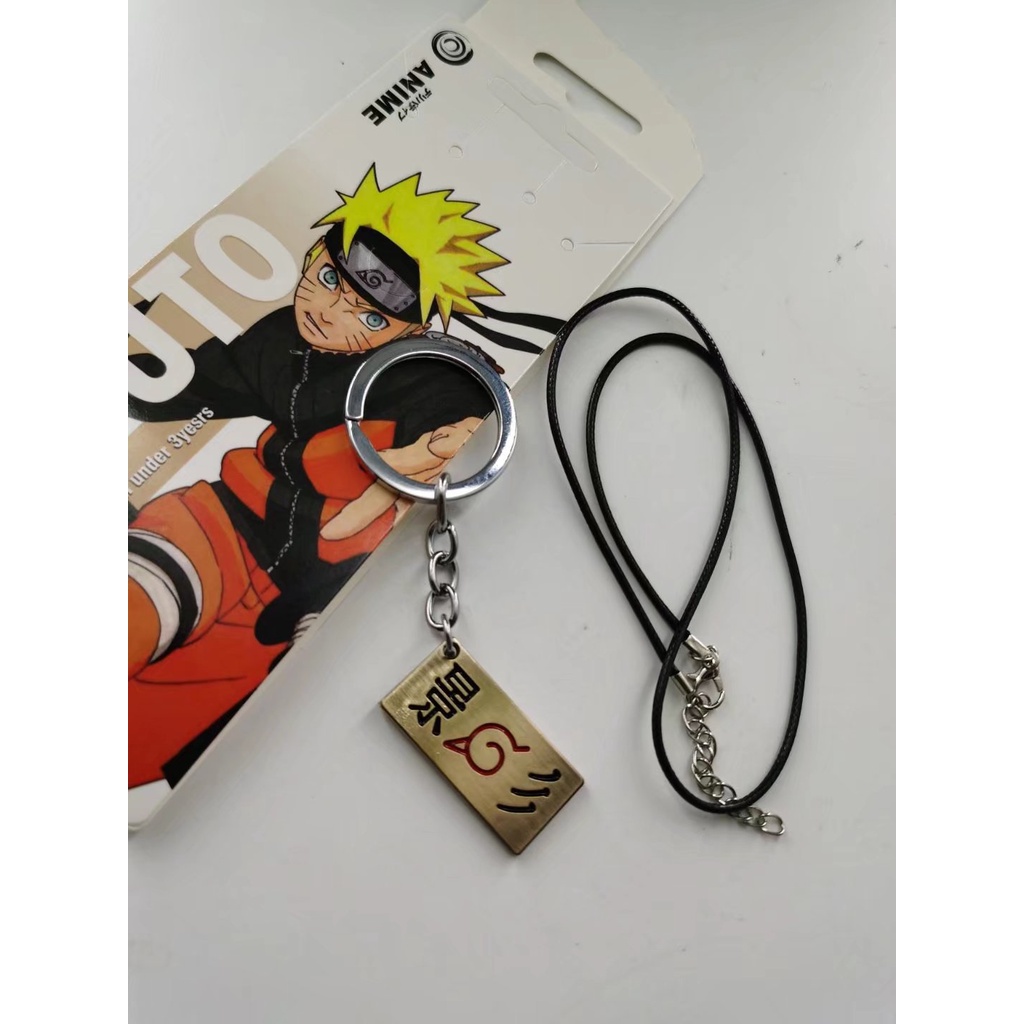 Vòng cổ / Móc Khóa Họa Tiết Hoạt Hình Naruto Kunai Shuriken Akatsuki Cho Bé