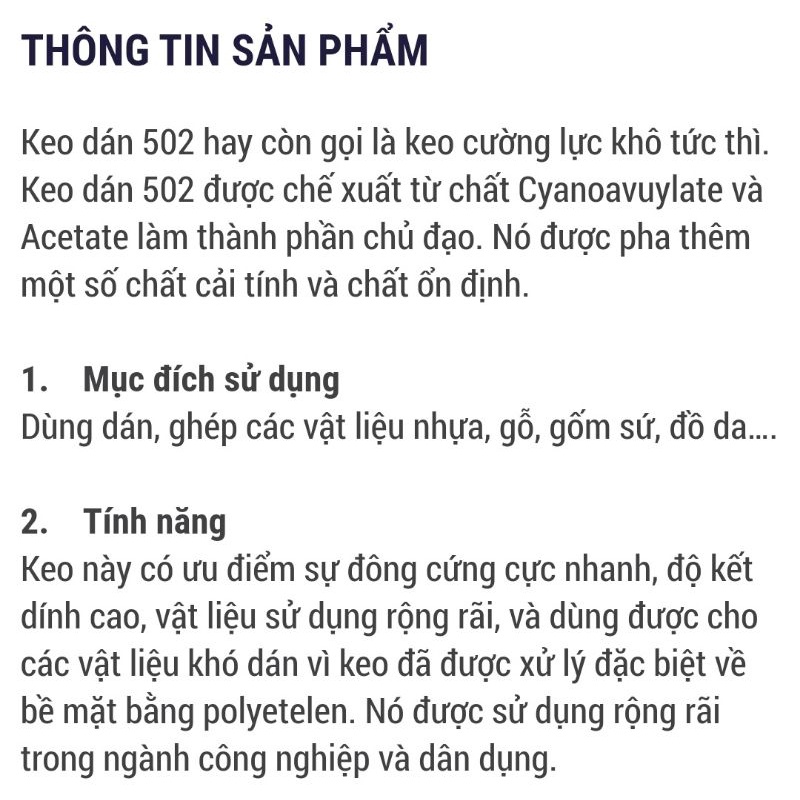 Keo dán đa năng DUC ANH - BOND dán giày dép, gỗ, nhựa, kim loại, cao su, gốm, sứ