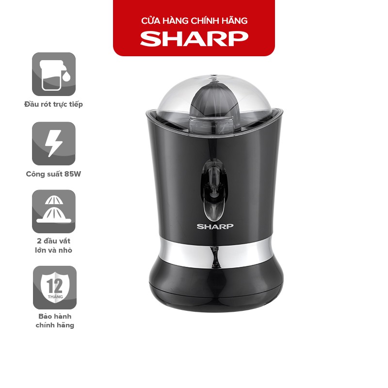 Máy Vắt Cam Cao Cấp Sharp EJ-J850-BK - Hàng Chính Hãng Bảo Hành 12 Tháng