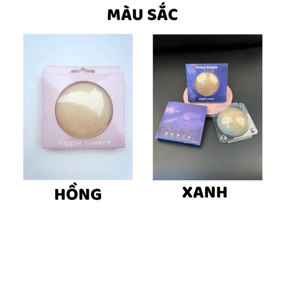 Dán ngực ti nữ silicon tàng hình sinh nhiệt không thấm nước 8cm