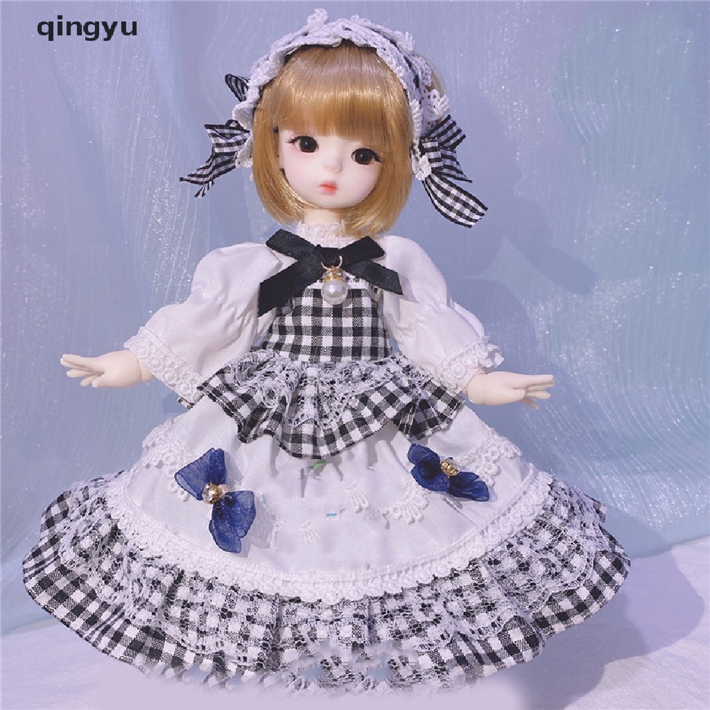 qingyu BJD Loli Doll Lolita Clothes 1/6 BJD Accessories Beautiful Maid Dress Girls Gift PLI