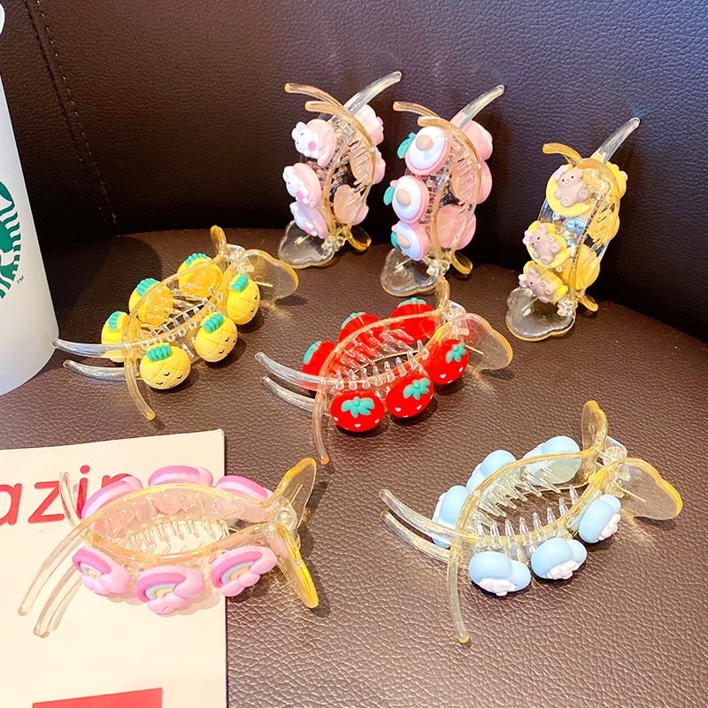 Kẹp tóc hình trái cây hoạt hình đáng yêu cho bé gái,kẹp chắc chắn phong cách hàn quốc