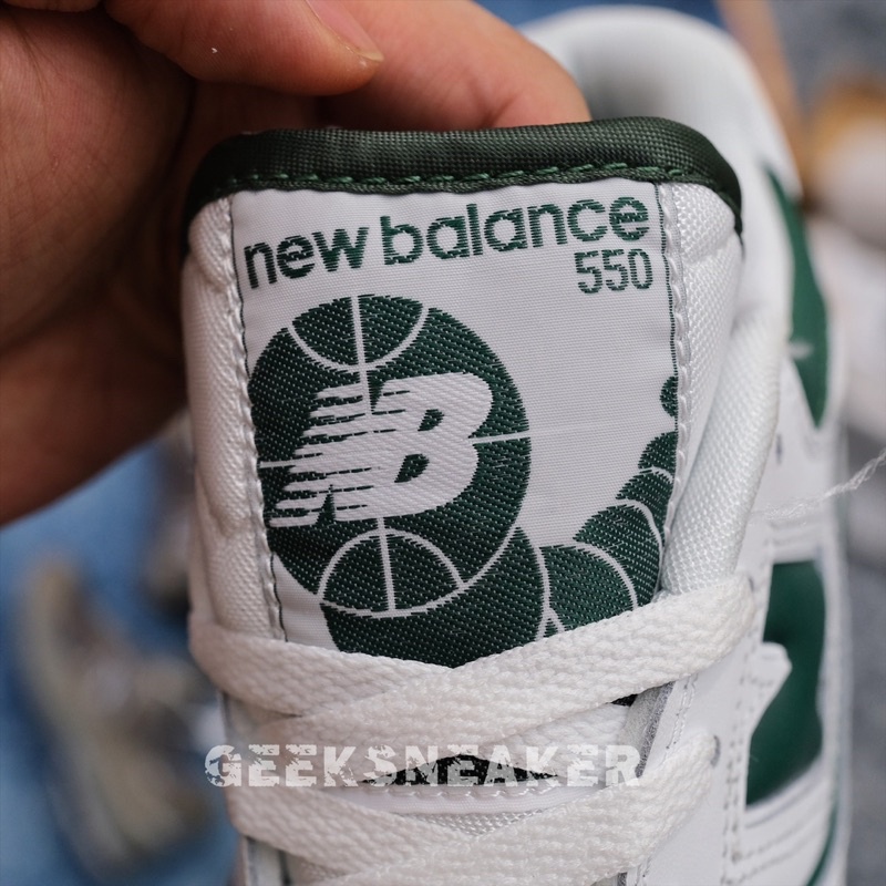 [GeekSneaker] Giày Giày NB550 | New Balance 550 - White Green | NB OG - Mũi Da lộn
