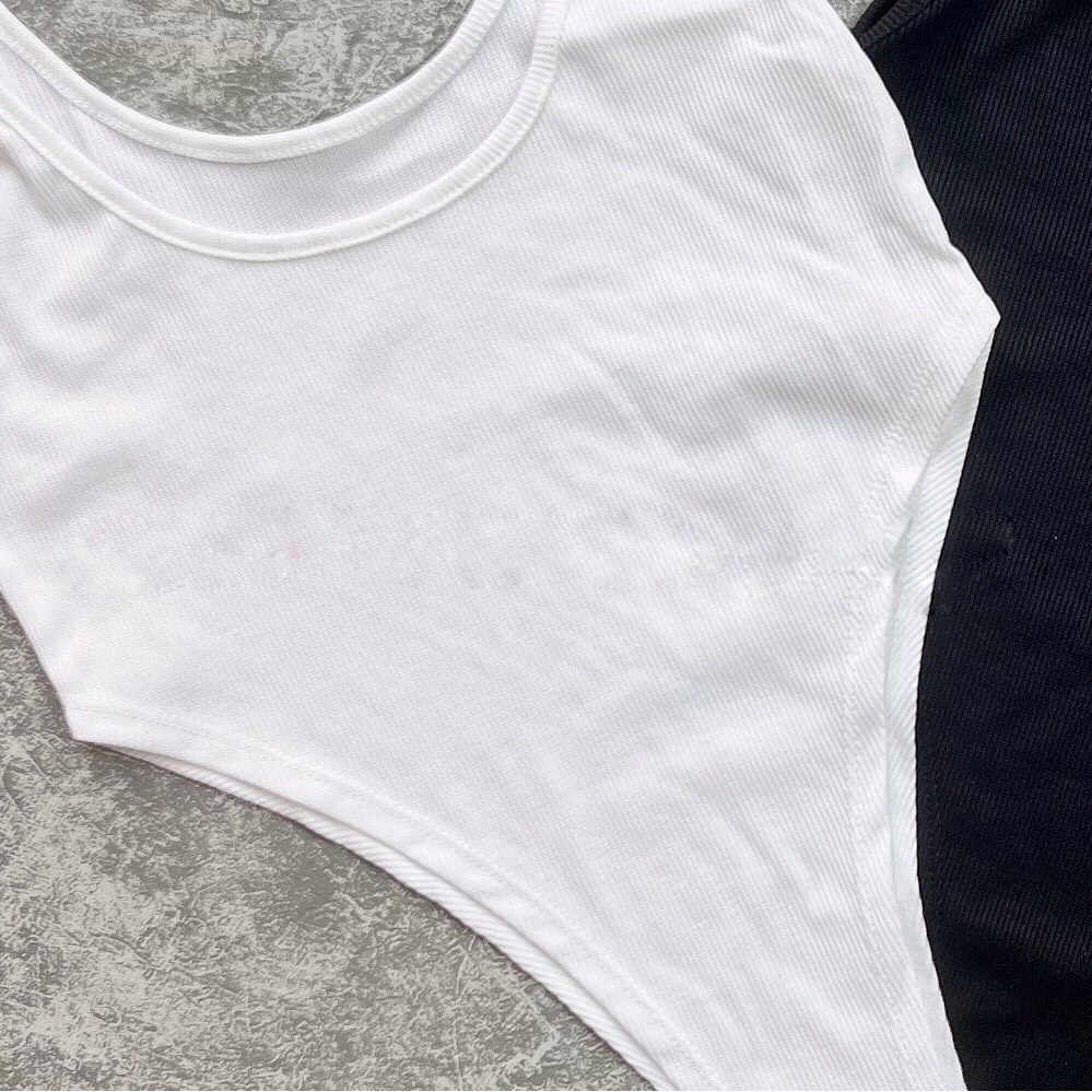 Áo Liền Quần Bodysuit Ba Lỗ Ôm Body Trơn Khoét Eo Kiểu Dáng Nóng Bỏng | BigBuy360 - bigbuy360.vn