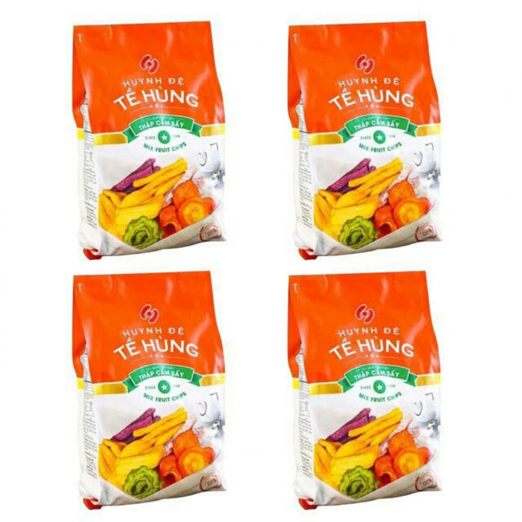 Trái cây sấy Tề Hùng 1kg 4 gói 250gr (thập cẩm sấy)