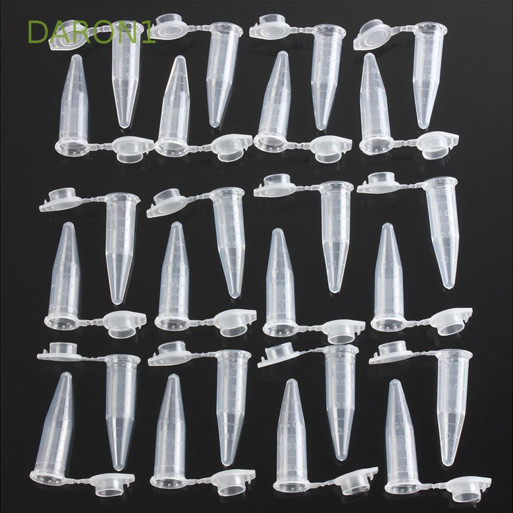 Set 50/100 Ống Nghiệm 1.5ML Có Nắp Bằng Nhựa Trong Suốt Cho Phòng Thí Nghiệm