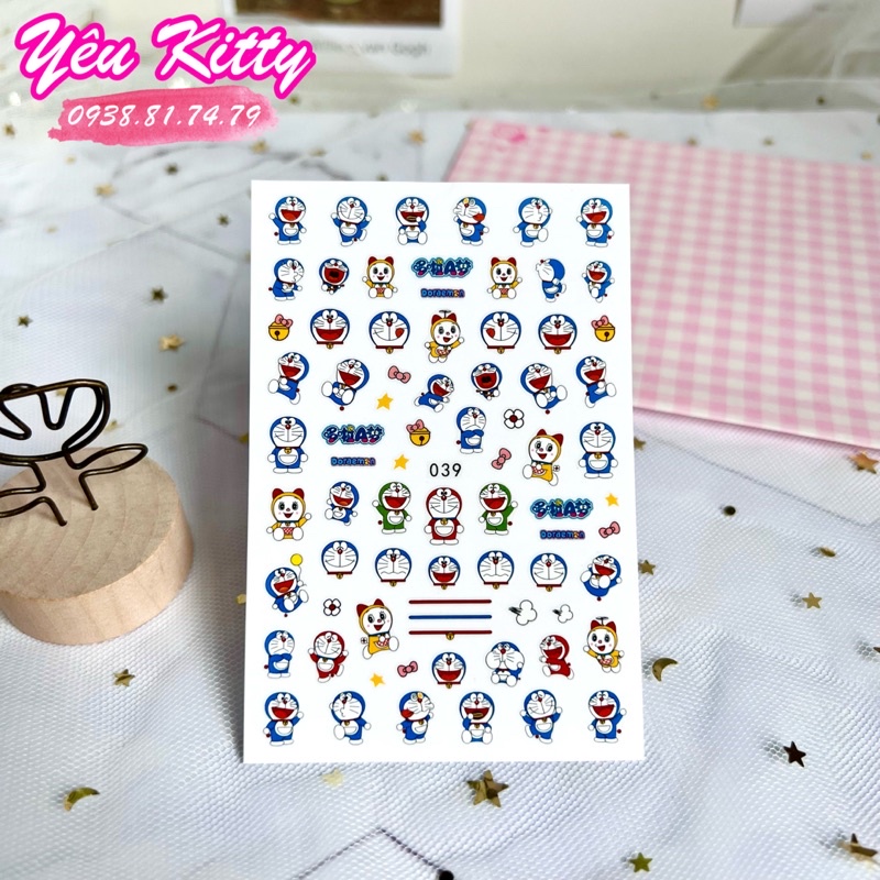 STICKER NAIL DÁN MÓNG DORAEMON