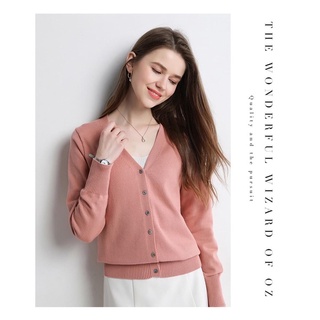 Áo cardigan nữ Evy, áo len cardigan lông cừu Quảng Châu (ANC001)