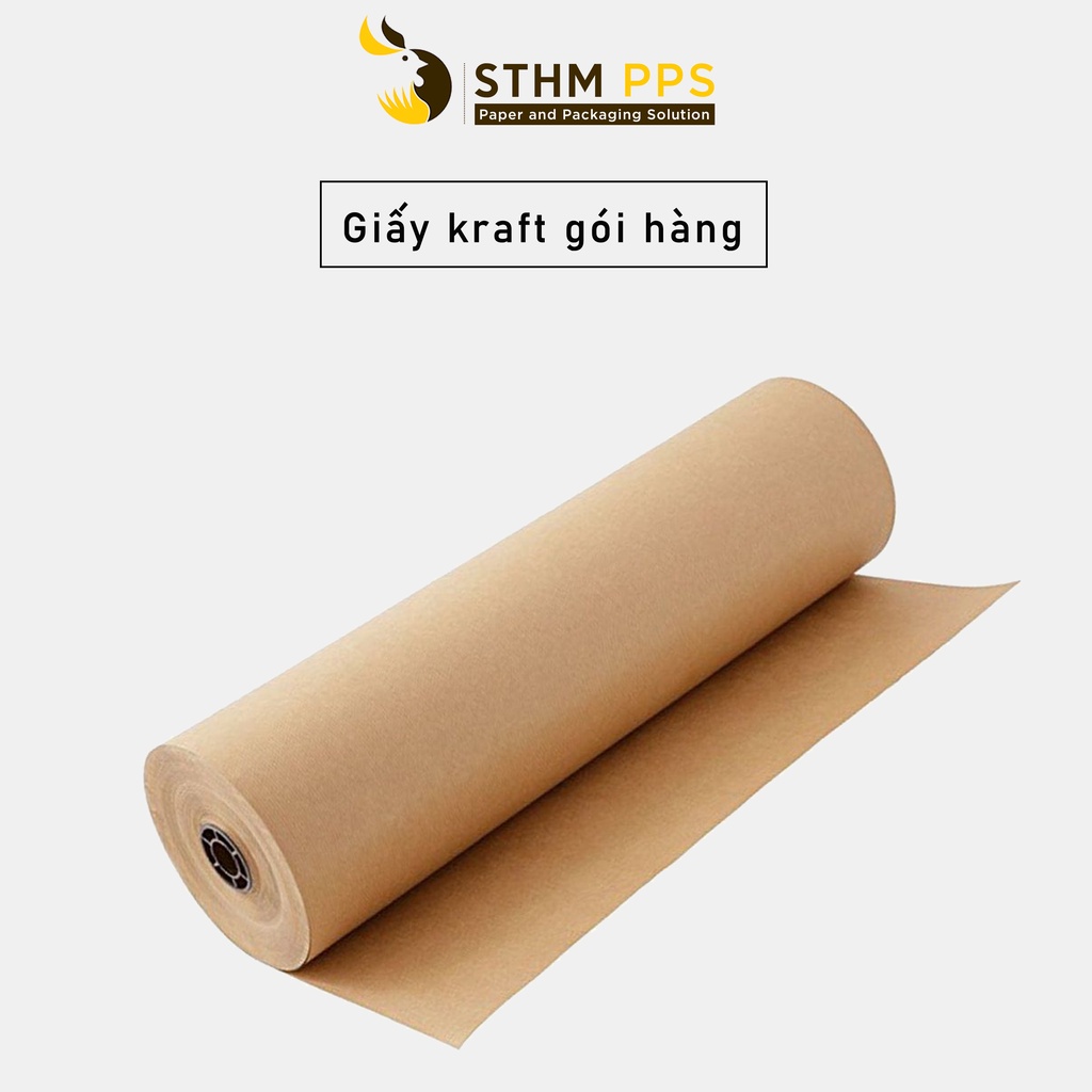50 tờ giấy kraft nâu, trắng - Gói hàng, in ấn, làm sổ tay, làm túi giấy - Khổ A3 A4 A5