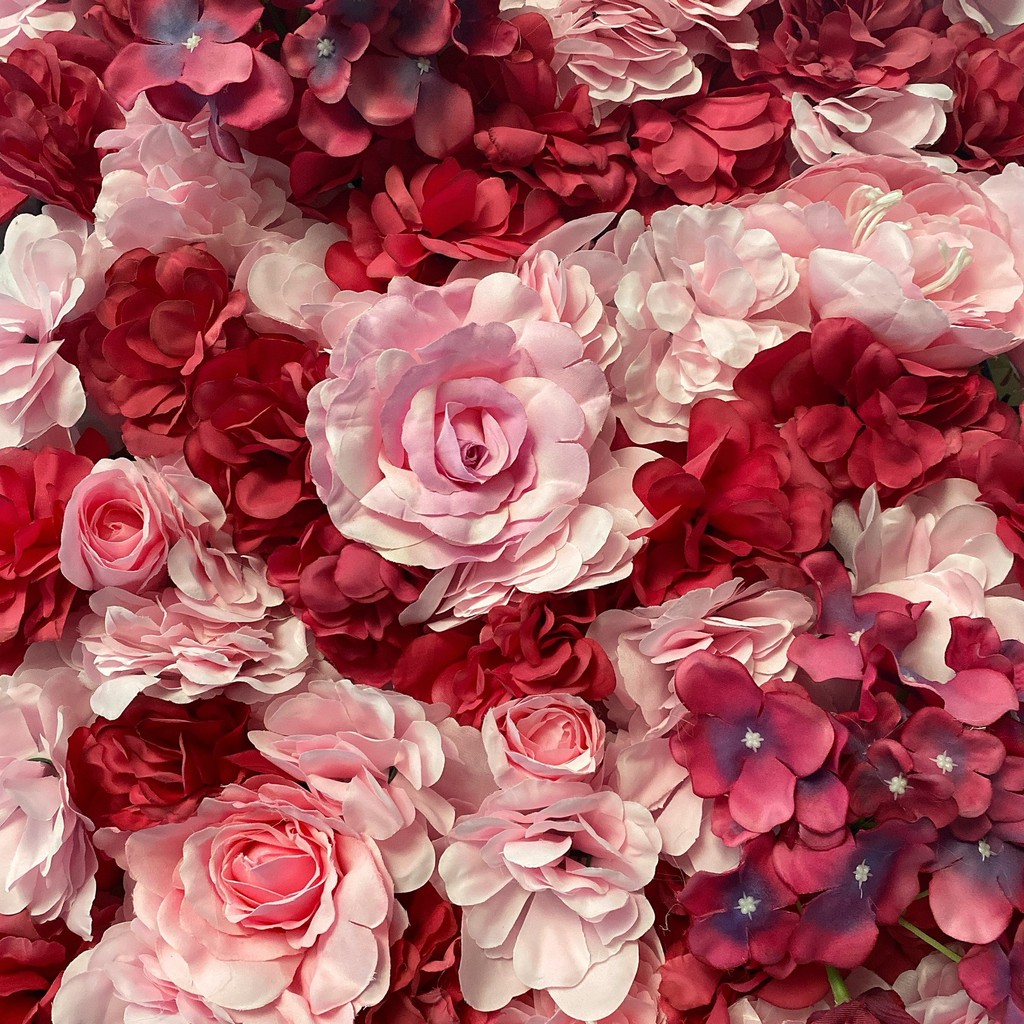 Hoa giả treo tường - Thảm hoa lụa trang trí, decor nhà cửa Lizflower