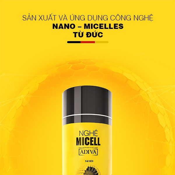 Combo 02 Hộp Nghệ Micell Adiva 30 Viên/Hộp