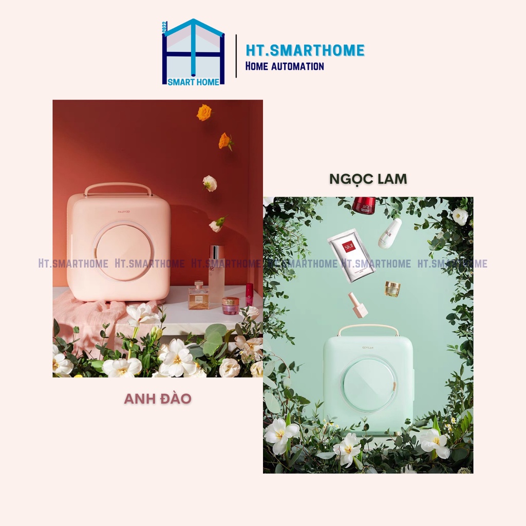 Tủ lạnh đựng mỹ phẩm 9L GEVILAN cao cấp - Bảo quản mỹ phẩm chia ngăn thông minh nhiệt độ không đổi