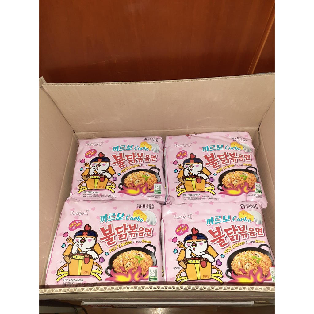 Giá Sỉ 1 Thùng Mì Samyang Sốt Kem Carbonara - Hàn Quốc