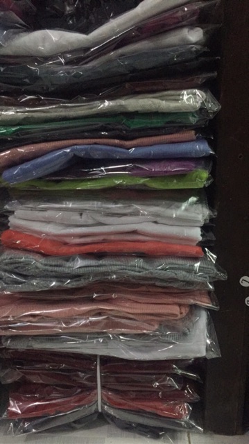 Áo thun gân tay ngắn form thường | BigBuy360 - bigbuy360.vn