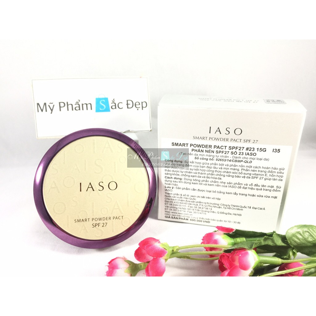 Phấn nén trang điểm IASO Smart Powder Pact SPF 27