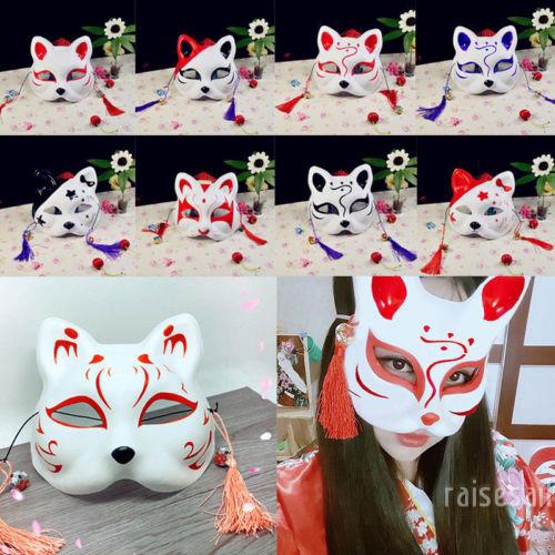 Mặt nạ nửa mặt hình con cáo phong cách Nhật Bản | BigBuy360 - bigbuy360.vn