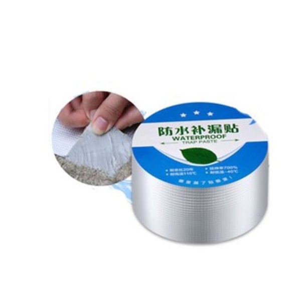 Cuộn Keo Ma Thuật Siêu Dính Khổ 5m chống thấm chống dột vải bạt trần nhà, mái tôn, ống nước, bể nước, xô chậu, phao bơi