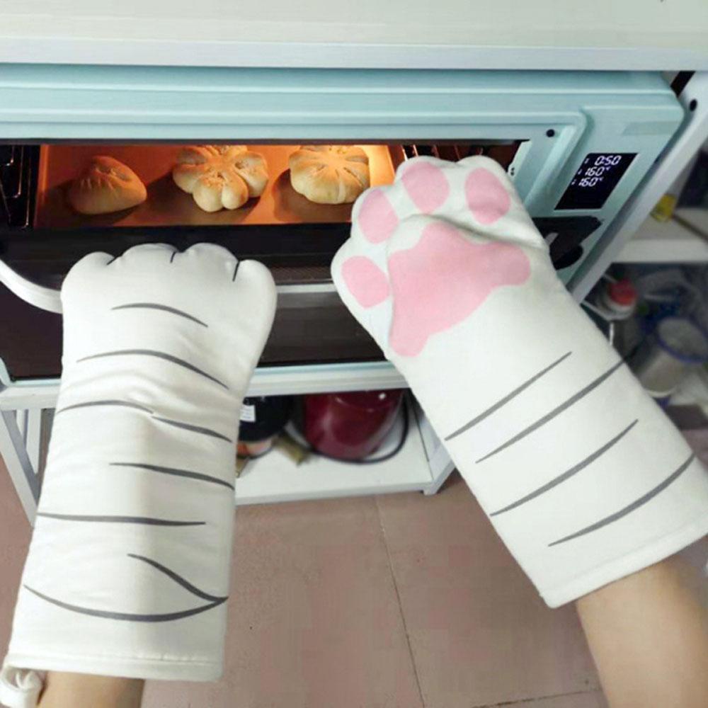 Găng Tay Cách Nhiệt Hình Bàn Chân Mèo Cho Lò Vi Sóng