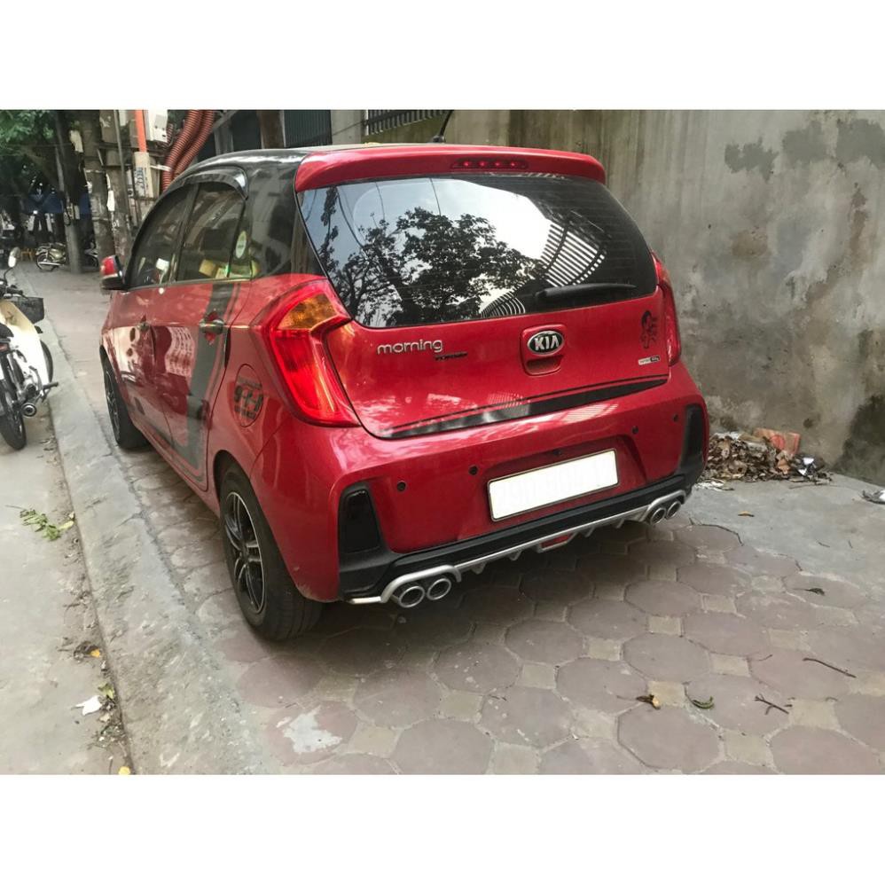 Lip chia pô sau xe Kia Morning 2012 đến 2019 - mẫu 4 ống tròn kiểu dáng thể thao đẹp
