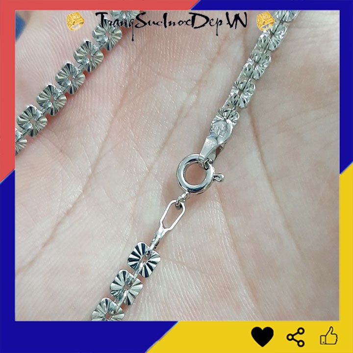 Dây chuyền đuôi phụng cao cấp kiểu mới bảg vuông chạm chiếu lấp lánh sáng đẹp, sang trọng nhiều size dễ chọn, dễ phối đồ