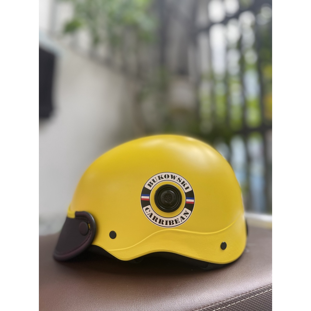 NÓN BẢO HIỂM MẪU MỚI CÓ IN TEM TRÒN CÁCH ĐIỆU