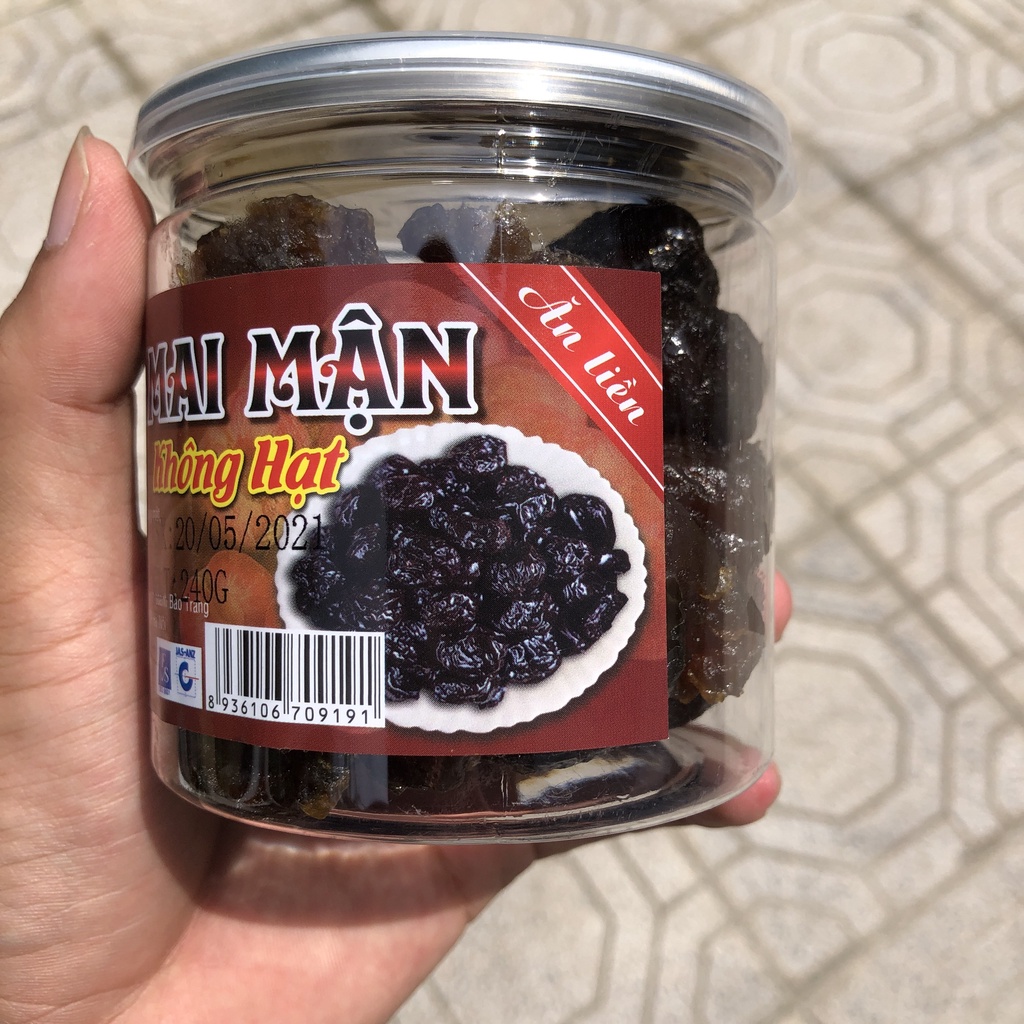Ô mai mận dẻo KHÔNG HẠT 240g xí muội mận Omai tươi (omai mận) chua ngọt loai không hạt - ĂN VẶT IMINT FOOD