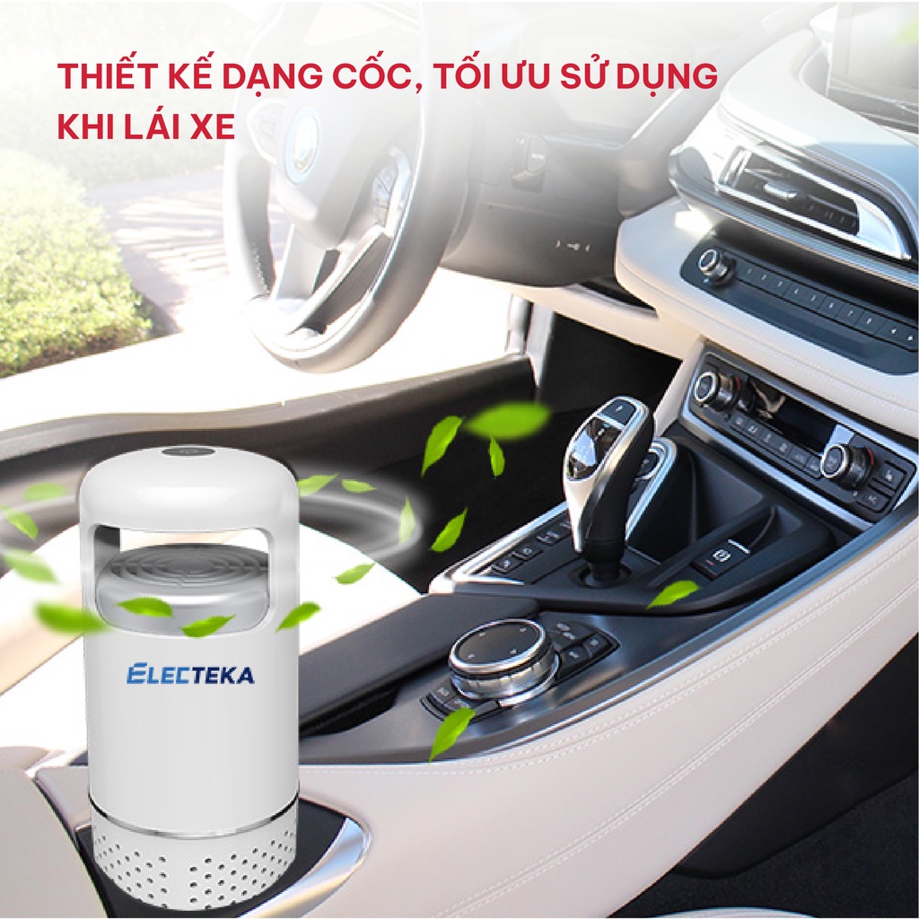 Máy lọc không khí ô tô Electeka E05B - Thương hiệu Đan Mạch - Công nghệ giải phóng ion âm