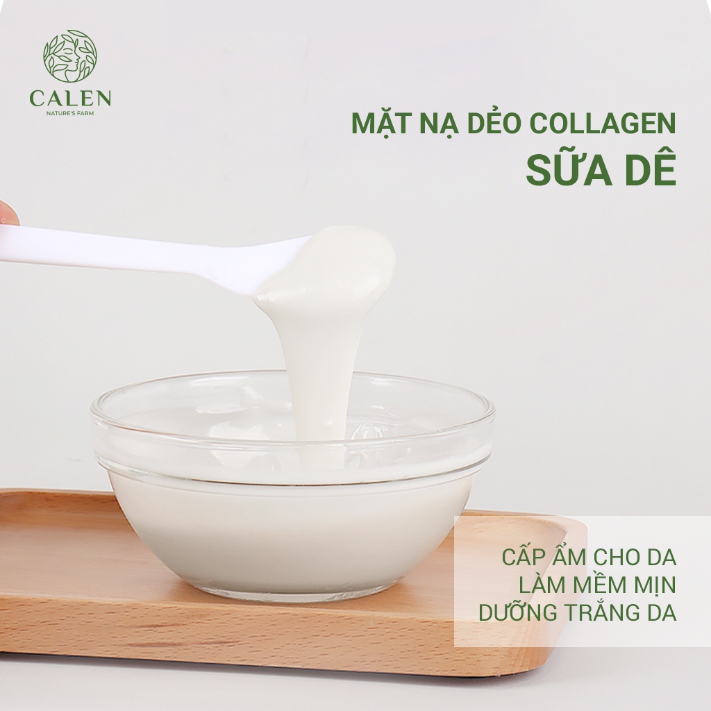 Mặt nạ sữa dê nguyên chất 100% Organic Đắp Mặt Siêu Trắng 300Gr Dưỡng trắng da Mask dẻo