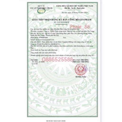 Nhung hươu ngừa lão hoá, chống loãng xương dành cho người lớn Cigapan Nga 60v