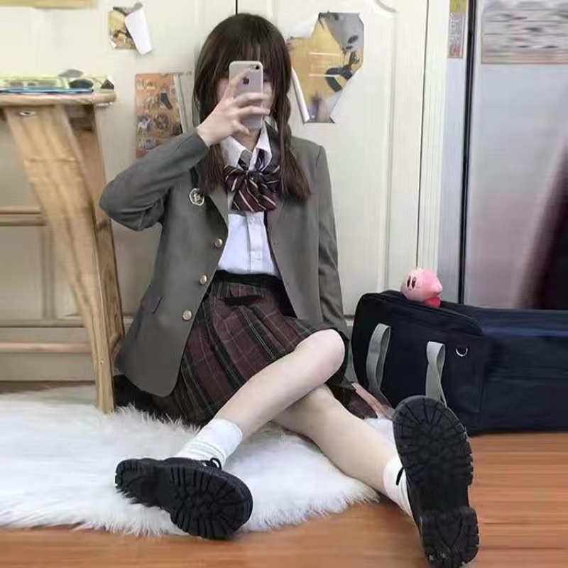 [ORDER] Áo khoác học sinh/ Áo blazer 3 màu nâu, đen, xám | BigBuy360 - bigbuy360.vn