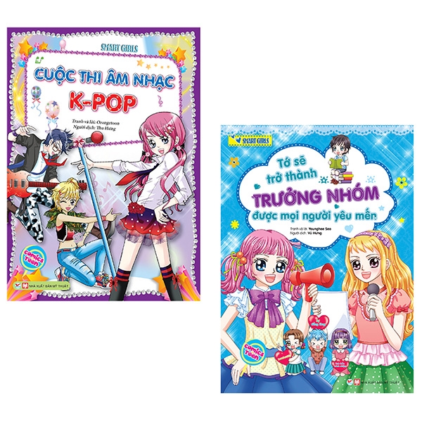 Sách Bộ Sách Smart Girls: Tớ Sẽ Trở Thành Trưởng Nhóm Được Mọi Người Yêu Mến + Cuộc Thi Âm Nhạc K-Pop (Bộ 2 Cuốn)