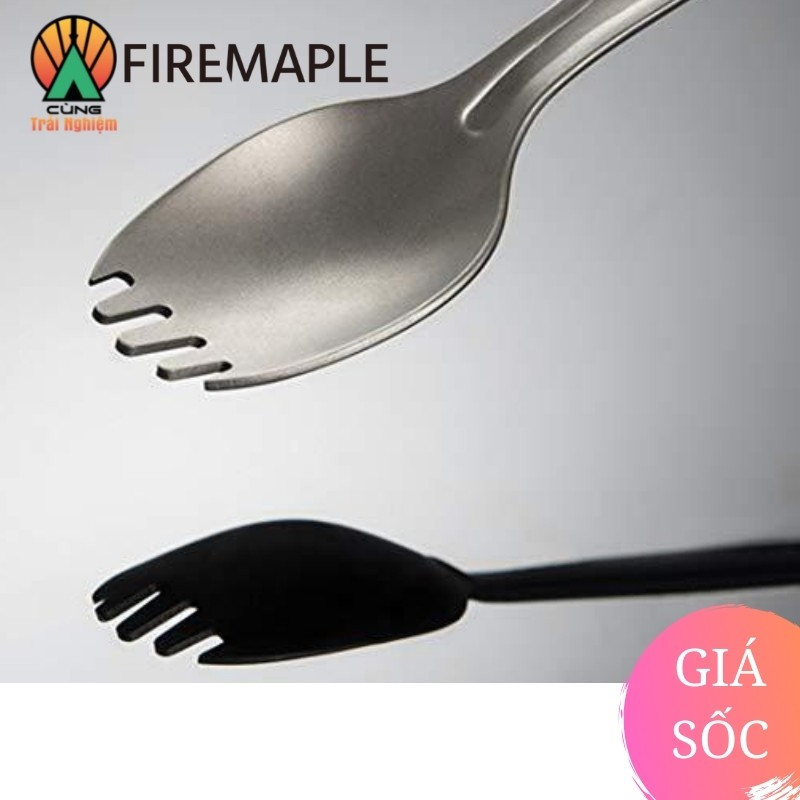 [CHÍNH HÃNG] Thìa Đa Năng 3 Trong 1 Titan Woodpecker Fire Maple FMP-Spork01 Chuyên Dụng Cho Du Lịch, Dã Ngoại Cắm Trại