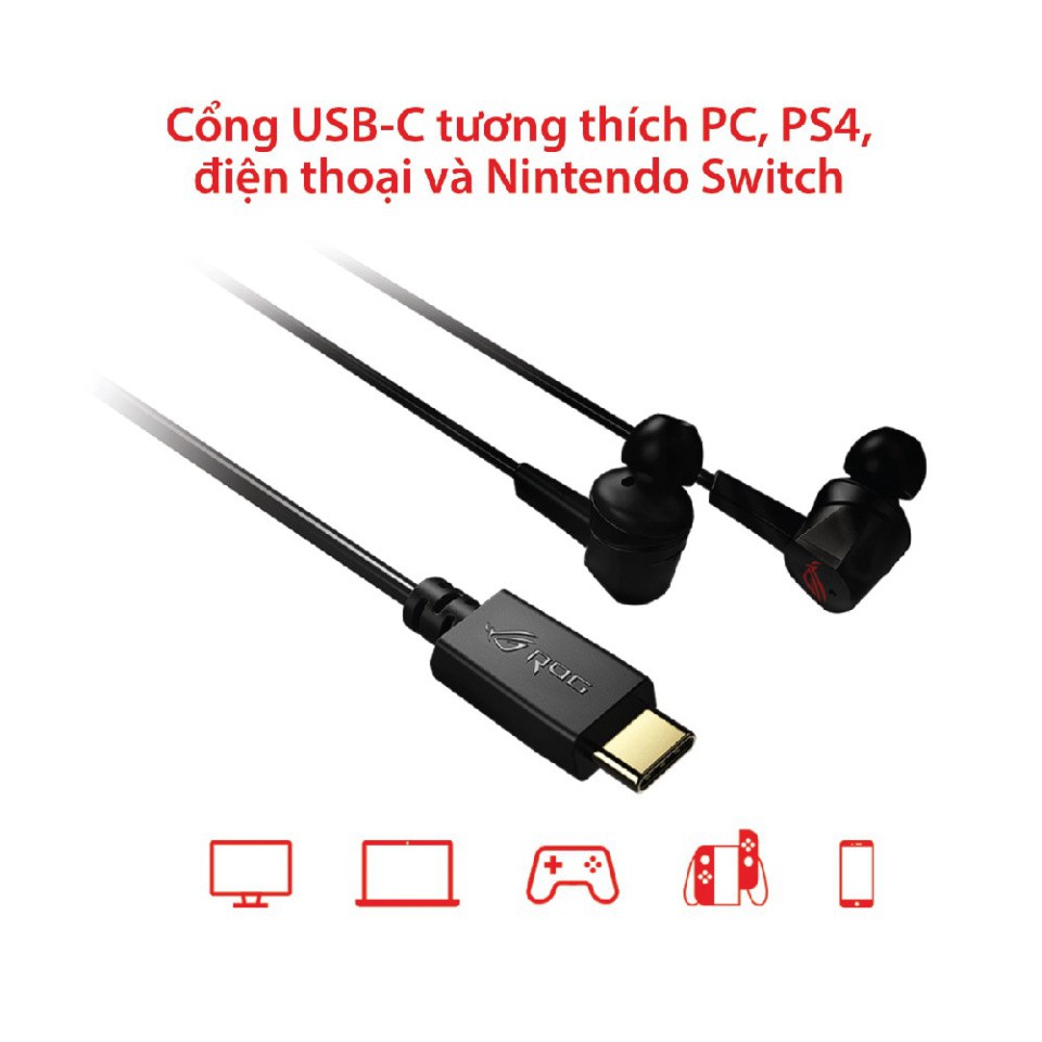 Tai nghe chơi game in-ear ASUS ROG CETRA