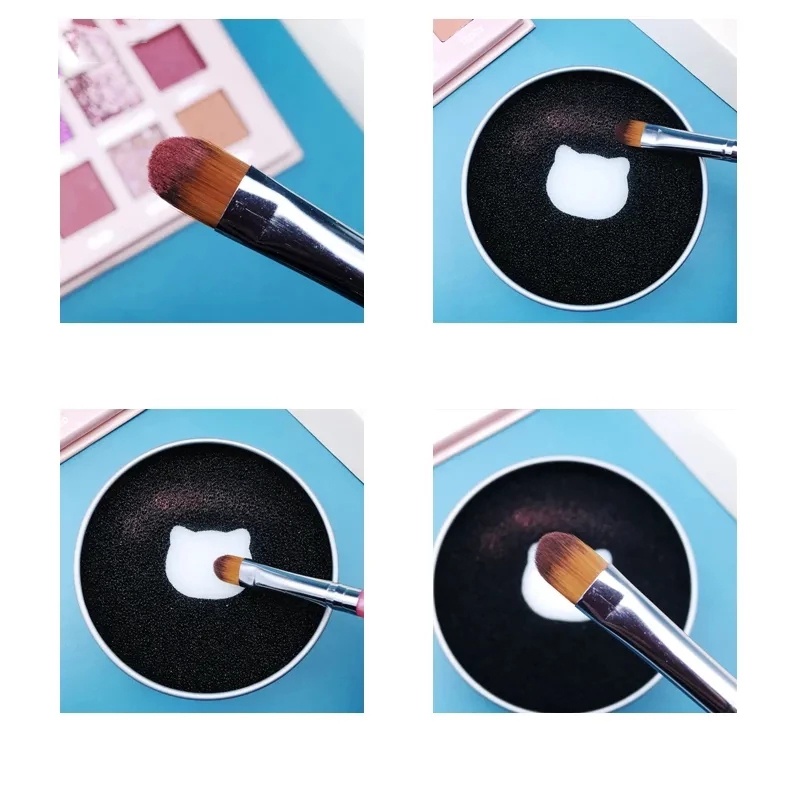 1 Dụng Cụ Vệ Sinh Cọ Trang Điểm Hình Dáng Dễ Thương
