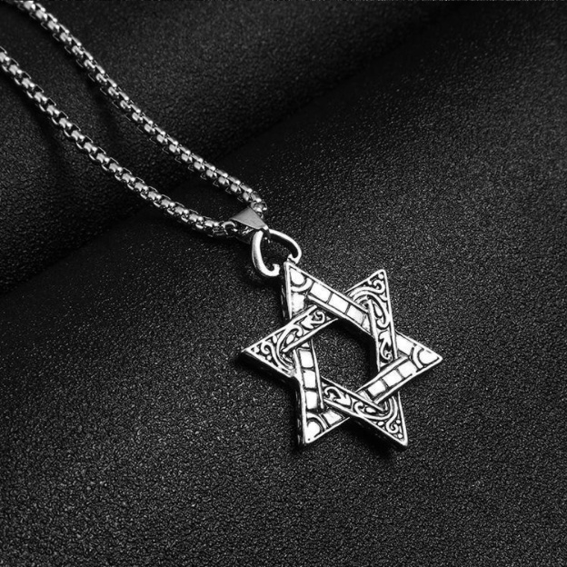 (Mới) Vòng cổ Mặt Ngôi Sao Sáu Cánh Cho Cặp Đôi