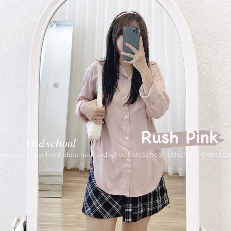 Đơn 99K]  SƠ MI LỤA MỎNG VẠT BÀU TAY SUÔNG