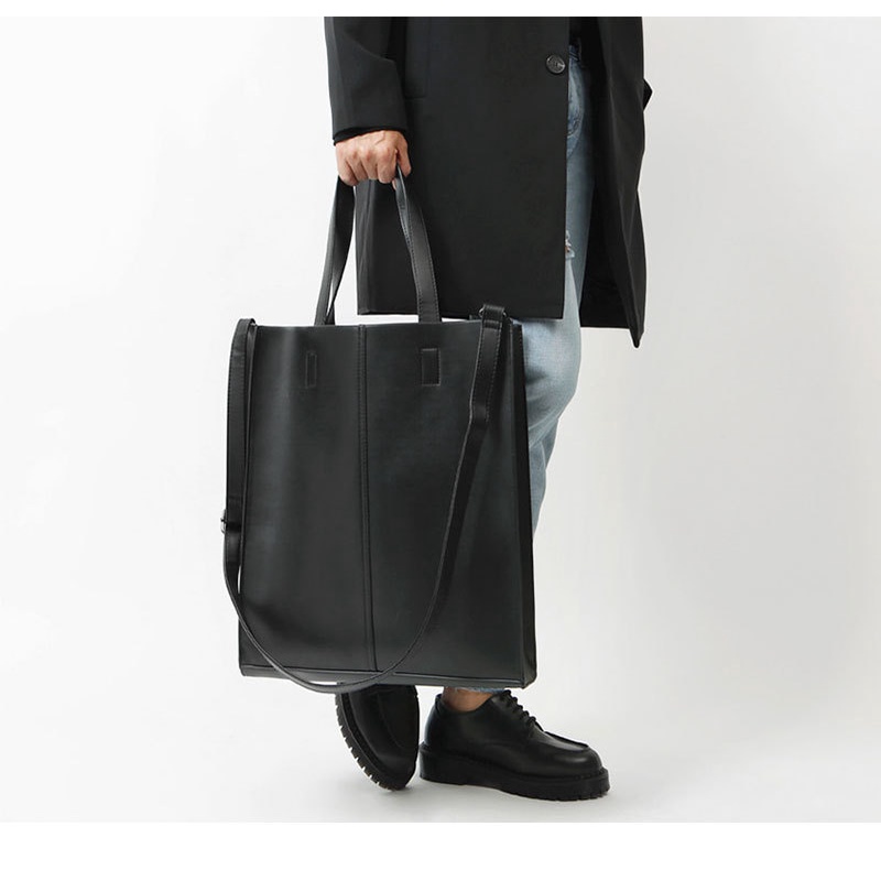 Túi Tote Nam Nữ da bò totte cầm tay dây đeo chéo giỏ đen nâu ghi đeo vai thời trang cặp unisex Hàn Quốc đựng laptop