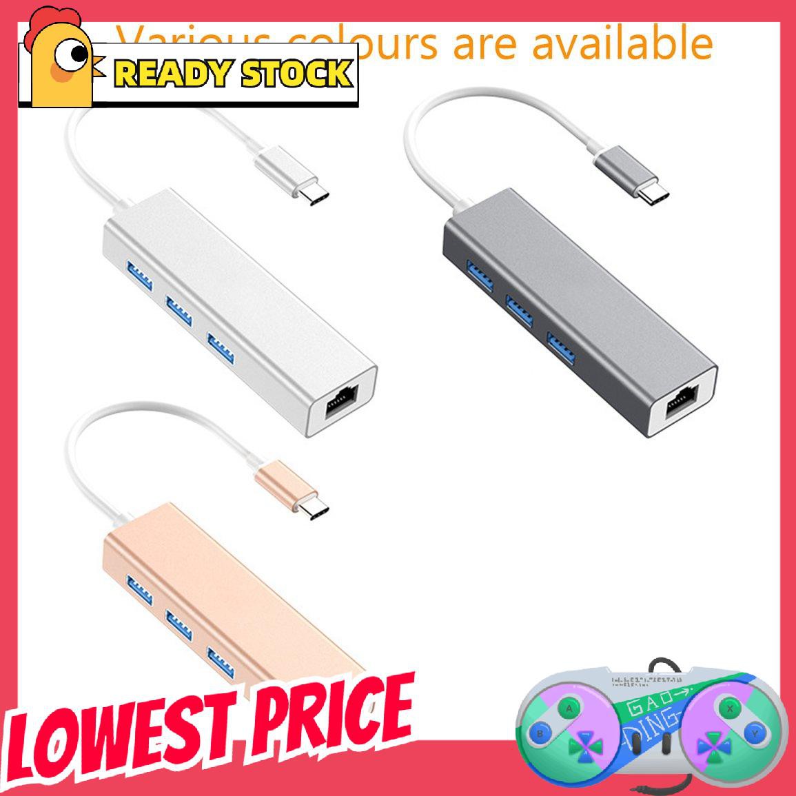 Bộ Chuyển Đổi Usb 3.1 Usb-C Type C 10 / 100 / 1000 Mbps Gigabit Ethernet Rj45 Lan